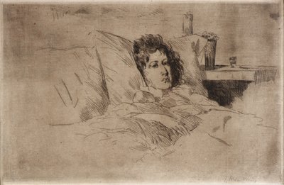 Mor och spädbarn av J. Alden Weir