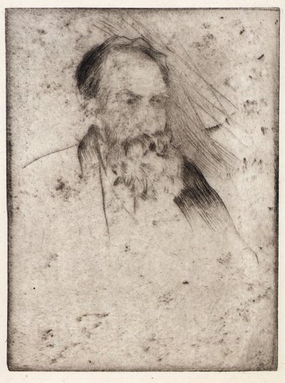 Porträtt av Albert P. Ryder av J. Alden Weir