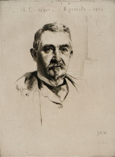 Porträtt av överste H.C. Weir (Agricola) av J. Alden Weir