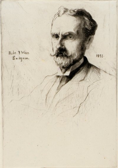 Porträtt av Dr. Robert F. Weir av J. Alden Weir