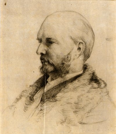 Porträtt av Robert Hoe av J. Alden Weir