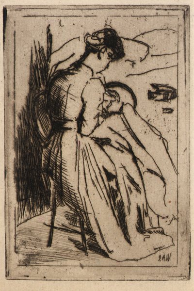 Broderi för kvinnor av J. Alden Weir