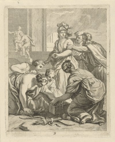Akilles och Lycomedes döttrar Scener ur Achilles liv (serietitel) Vitam et mortem achilli (serietitel) av J. Alexander Janssens