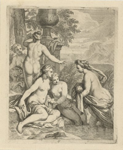 Thetis återvänder till sina vattennymfer Scener ur Achilles liv (serietitel) Vitam et mortem achilli (serietitel) av J. Alexander Janssens