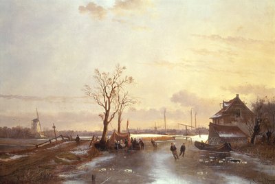Vinterscen, 1853 av J. Anton Mignon