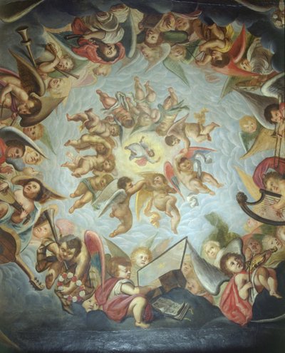 Ceiling of the Heaven Room, Bolsover Castle, Derbyshire, 2000 av J Bailey