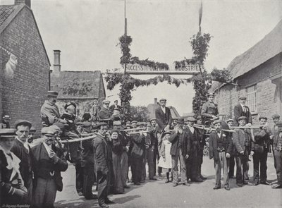 Corby Pole Fair, ordförande och poleing besökare av J. Benjamin Stone