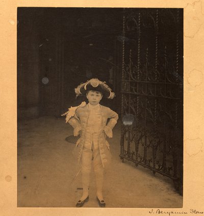 Edward Cavendish som en sida vid kröningen av Edward VII av J. Benjamin Stone