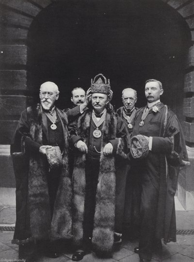 Valdag i Girdlers Hall, som kröner mästaren av J. Benjamin Stone