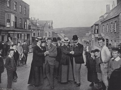 Helston Flora Day, tidiga dansare av J. Benjamin Stone