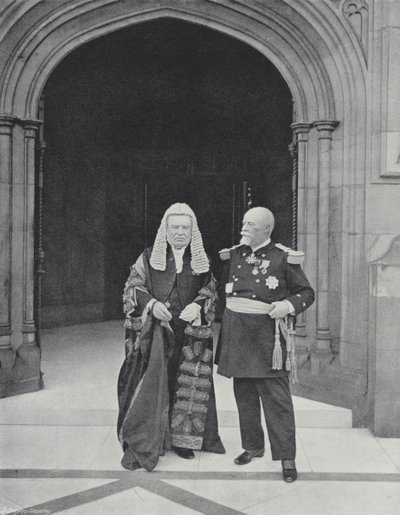 Jarlen av Halsbury och amiral Leygue av J. Benjamin Stone