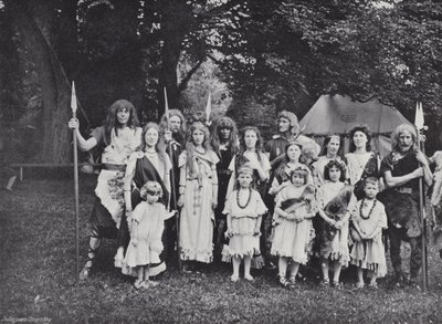 The Sherborne Pageant, en engelsk hövding, stammän och familjer av J. Benjamin Stone