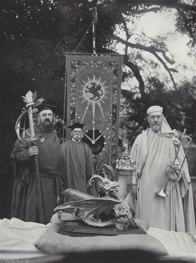 Den walesiska Eisteddfod, Regalia och officerare av J. Benjamin Stone