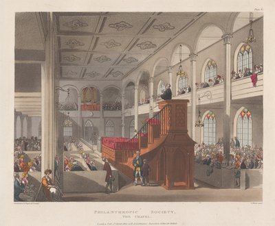 Filantropiska sällskapet, Kapellet, 1 april 1809., 1 april 1809. av J. Bluck