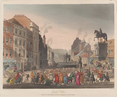Pillory, Charing Cross, 1 april 1809., 1 april 1809. av J. Bluck