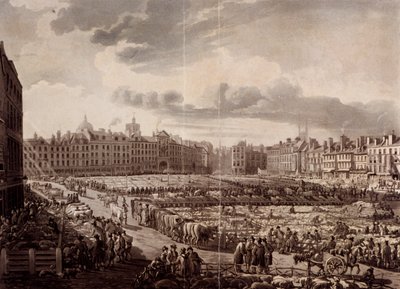 Smithfield Market, London, 1811 av J Bluck