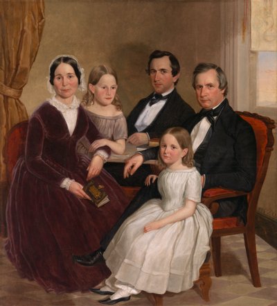 William Jervis Hough och familj, ca. 1852-1853. av J. Brayton Wilcox