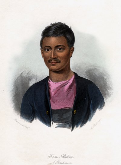 Ram Ruttun. En brahman, c1840. av J. Bull