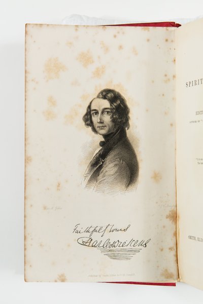 Gravyr av Charles Dickens i A New Spirit of the Age 1844 (gravyr) av J. C. Armytage