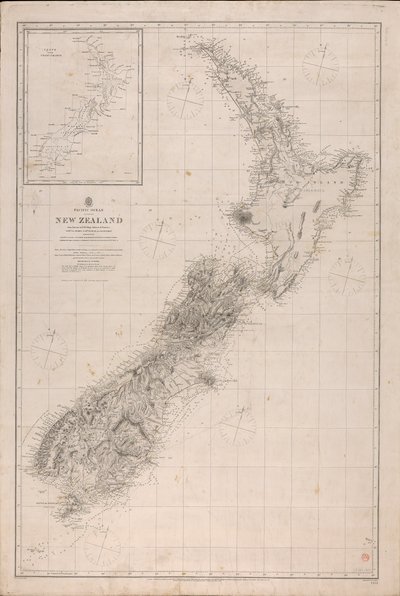 Diagram över Nya Zeeland av J. & C. Walker