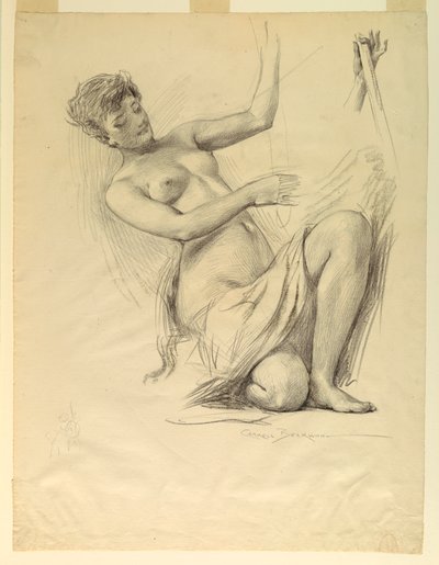 Figurstudie, möjligen för Dome of Manufactures och Liberal Arts Building, World