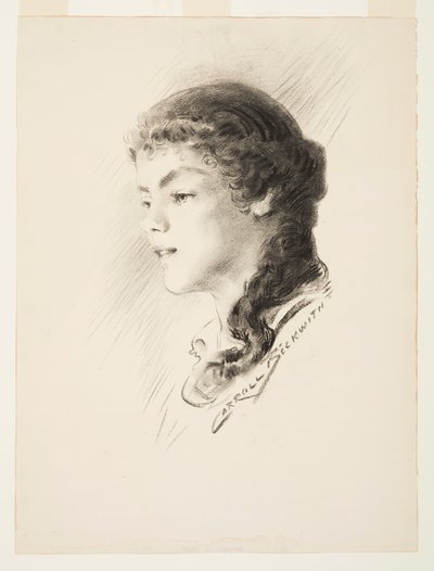 Porträtt, möjligen Elizabeth Vail av J. Carroll Beckwith