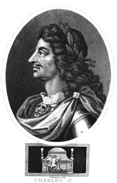 Karl II, kung av Storbritannien och Irland 1660-1685, c1810 av J. Chapman