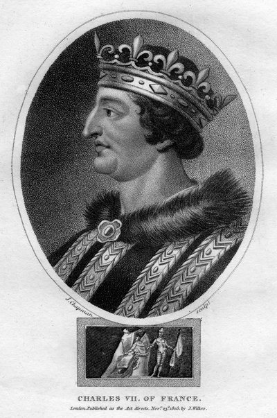 Karl VII, kung av Frankrike, 1805. av J. Chapman