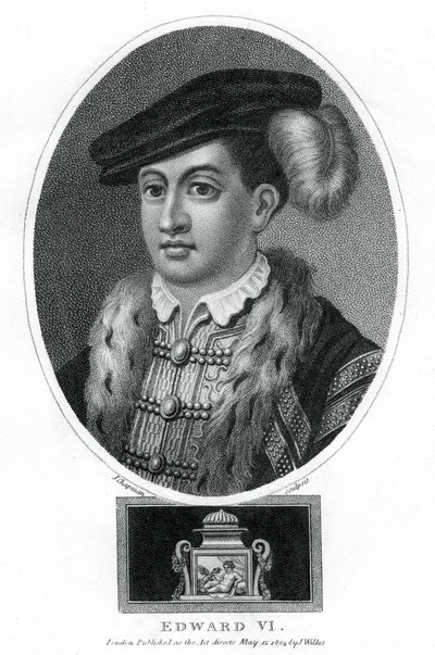 Edward VI, kung av England, 1804. av J. Chapman