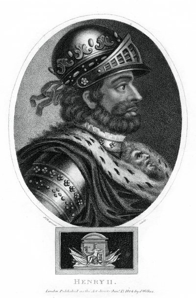 Henrik II, kung av England, 1804. av J. Chapman