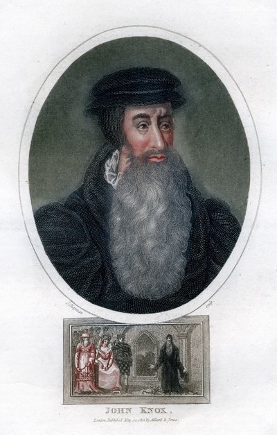 John Knox, skotsk religiös reformator, 1812. av J. Chapman