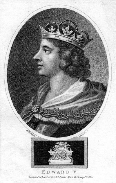Kung Edward V av England, 1804. av J. Chapman