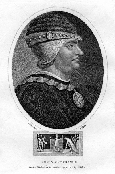 Ludvig XI, kung av Frankrike, 1805. av J. Chapman