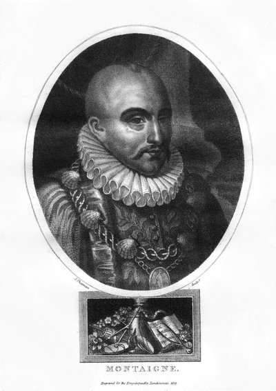 Michel Eyquem de Montaigne, fransk författare, 1817. av J. Chapman