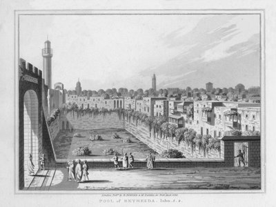 Poolen i Bethesda. John. 5. 2., 1830 av J. Clarke