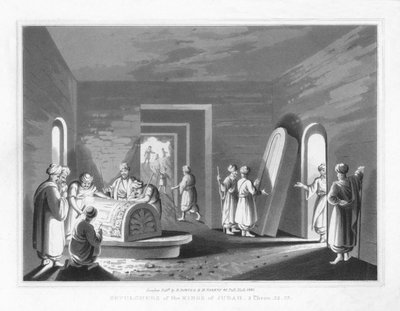 Juda kungars gravar. 2 Krönikorna, 32.33, 1830 av J. Clarke