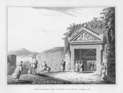 Israels domares gravar. Domare 8.32., 1830 av J. Clarke