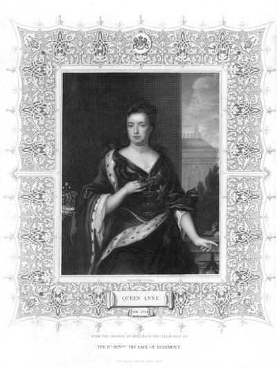 Anne, drottning av Storbritannien, 1800-talet. av J. Cochran
