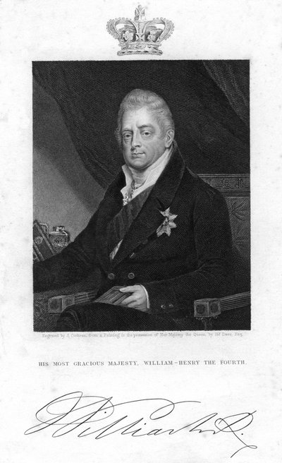 William IV av Storbritannien, 1800-talet. av J. Cochran
