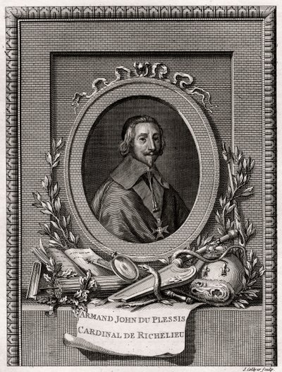 Armand Jean Du Plessis, kardinal och hertig av Richelieu, 1775 av J. Collyer