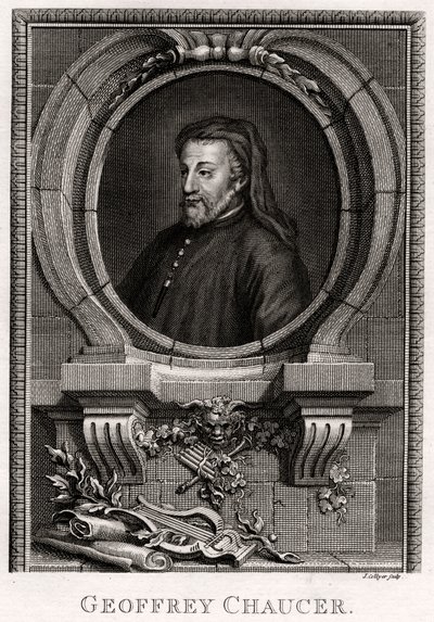 Geoffrey Chaucer, 1774 av J. Collyer