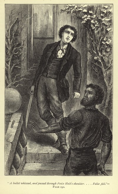 En kula susade och gick genom Felix Holts axel... Felix föll. av J. Cooper