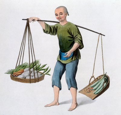 En pojke med grönsaker, 1800 av J Dadley