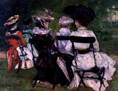 In the Park, ca 1900 (olja ombord) av J. Edward Homerville Hague