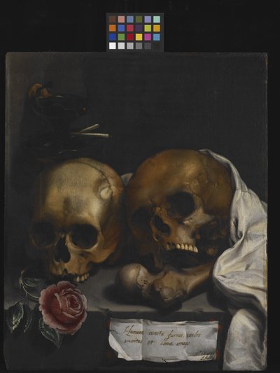 Vanitas stilleben av J Falk