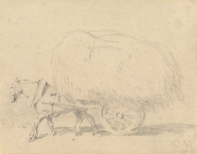 En häst som drar en last hö av J. Frederick Tayler