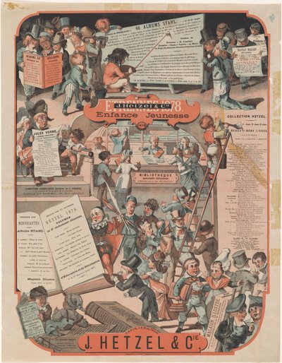 Fondförteckning över J. Hetzel & Cie i Paris Etrennes 1878 (titel på objekt) av J. Géoffroy Dickinson