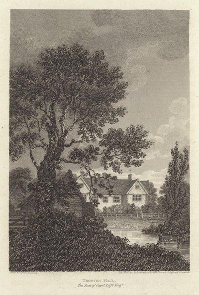 Robert Bloomfield, poet: Troston Hall, Seat of Capel Lofft Esquire (gravyr) av J. Greig