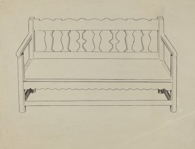 Kyrkbänk av J. Henry Marley