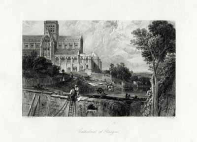 Glasgow Cathedral, Skottland, 1800-talet av J. Horsburgh
